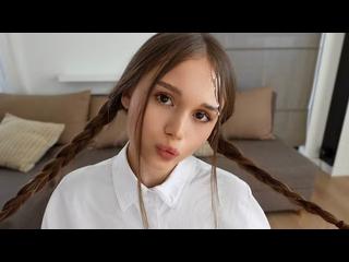 A Stranger Asked For Help, But Instead She Got Fucked Hard. Cum on face